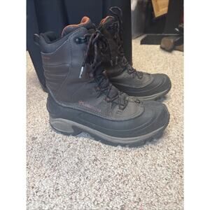 MENS Columbia Bugaboot III Waterproof Leather Winter Boots Sz 8 Brown BLK